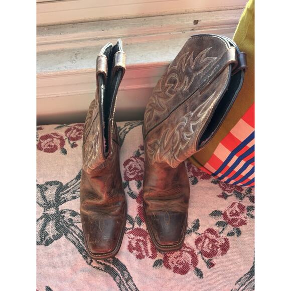 LAREDO BREAKOUT SQUARE TOE COWBOY BOOTSMEN’S SIZE 9.5D 68354 main image 3
